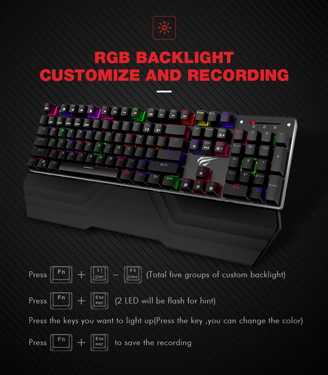 Tastatura Mecanica RGB Havit KB432L 2