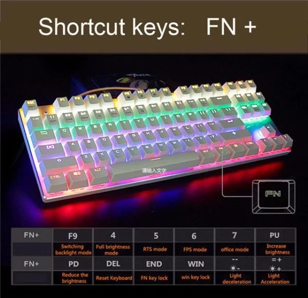 Tastatura Mecanica RGB Metoo M200