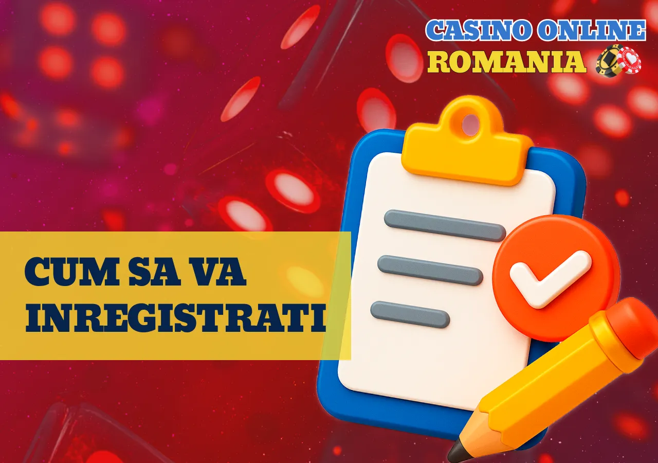 Pașii principali pentru înregistrarea unui cont într-un cazino online nou.